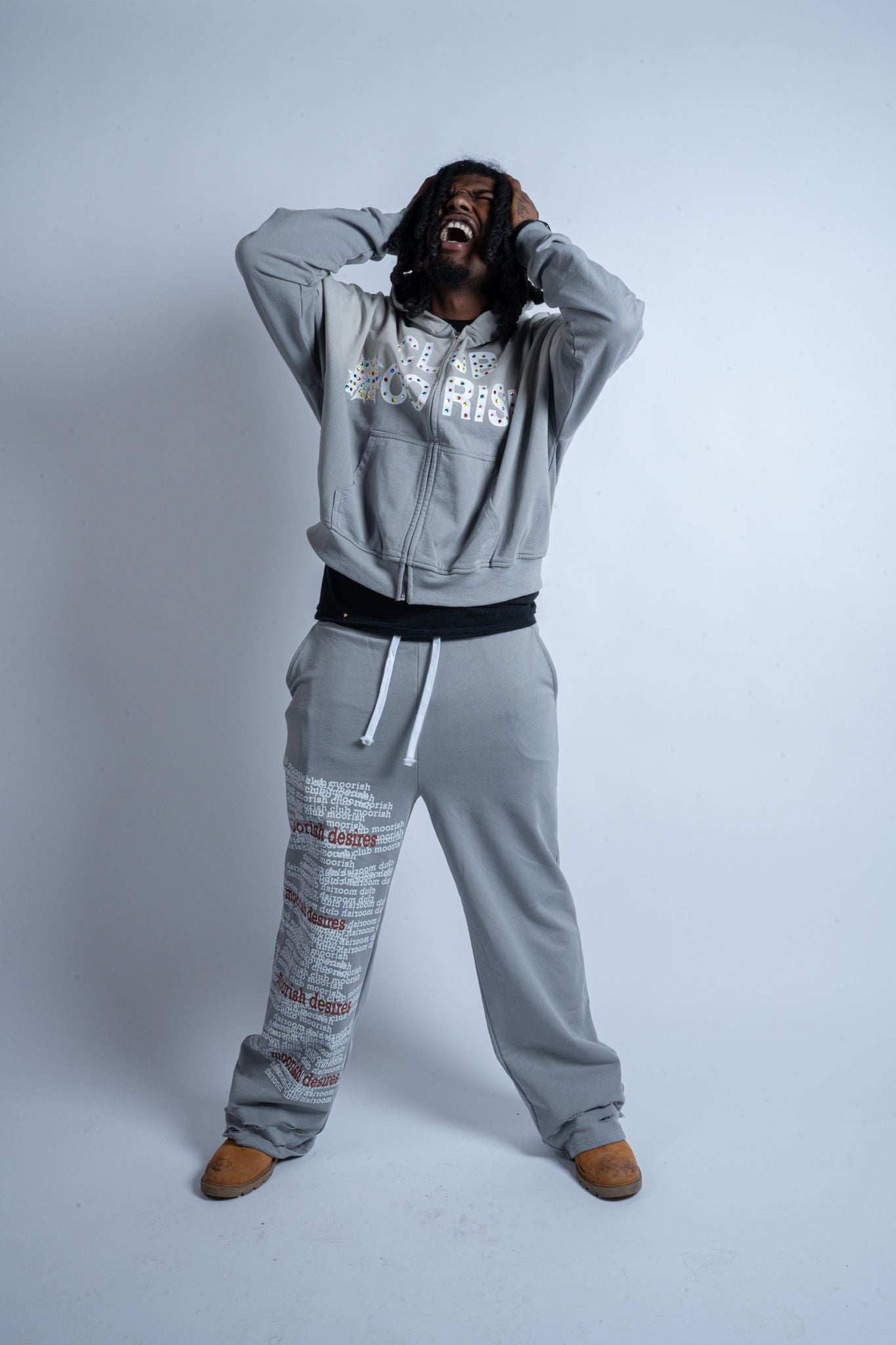 [希少]PARIS Sushi Club スウェット グレー Gray Club Moorish Zip Up