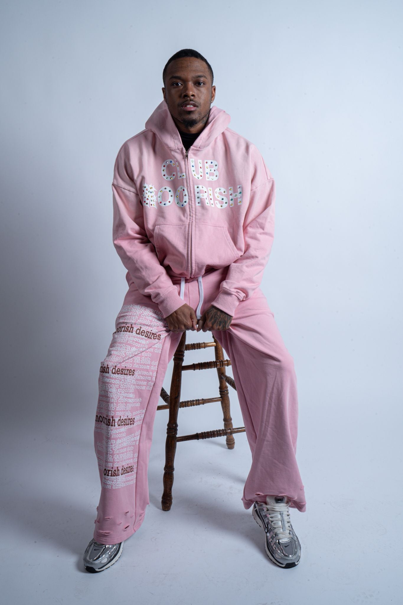 gossip club ゴシップクラブ　即完品　ピンク　フーディー Pink Club Moorish Zip Up