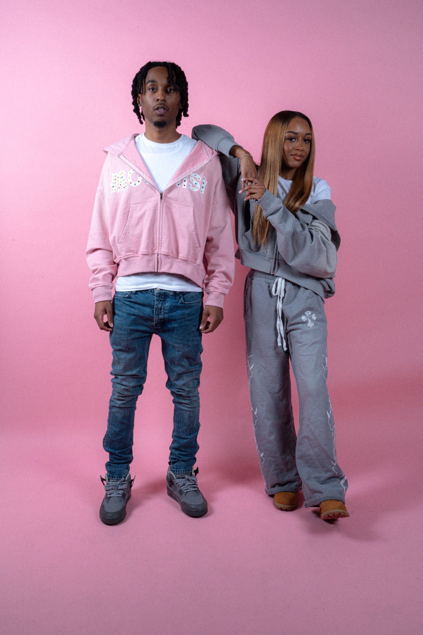 Pink Club Moorish Zip Up