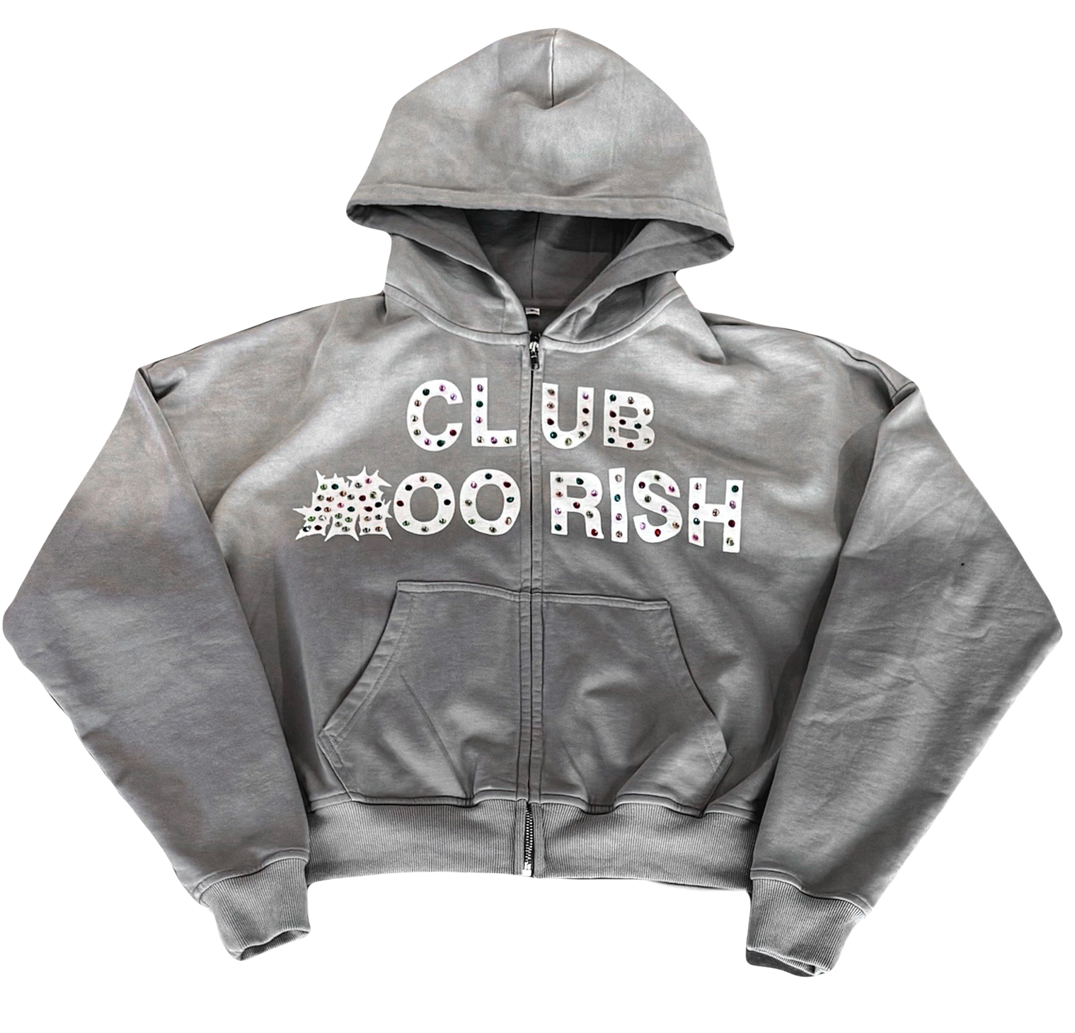 Gray Club Moorish Zip Up